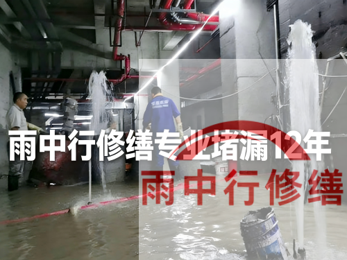 济南某污水处理厂钢筋混凝土池堵漏案例